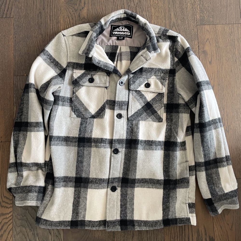 West49 Plaid Button-Up Jacket